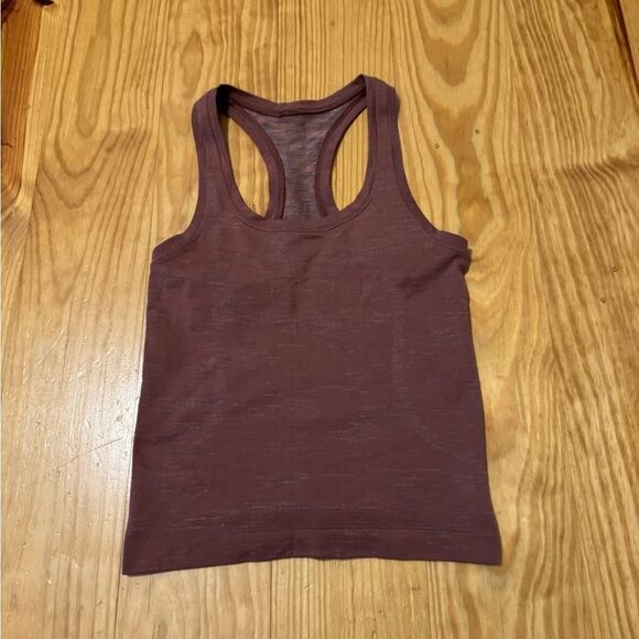 Lululemon Swiftly Tech Racerback Tank Top 2.0 Chroma Check Ancient Copper SZ 2 - Picture 3 of 9